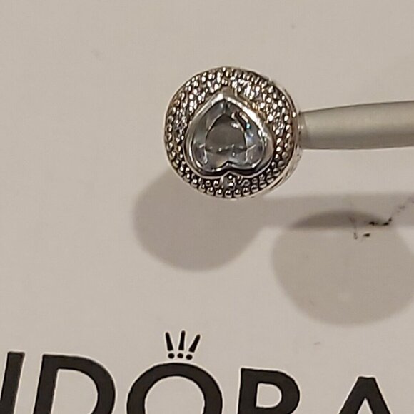Auth PANDORA *RETIRED* Sterling Silver ESSENCE Passion Heart w/CZ's 796081CZ - Picture 4 of 12